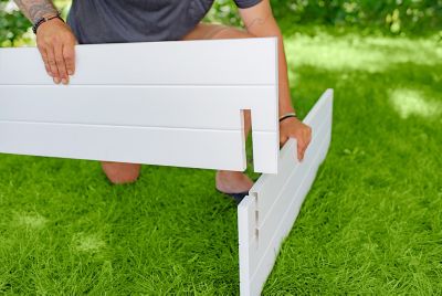 Image showing 8 th Vita Classic Vinyl Hudson Raised Garden Bed, 48 in. x 48 in. x 11 in., White
