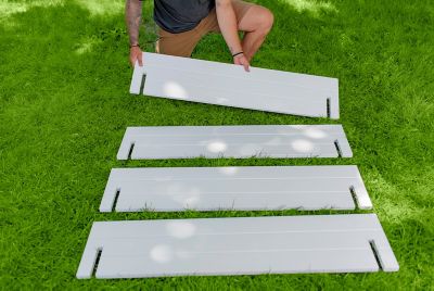 Image showing 9 th Vita Classic Vinyl Hudson Raised Garden Bed, 48 in. x 48 in. x 11 in., White