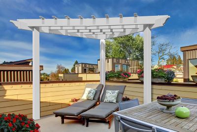 Image showing  8 ft. x 8 ft. Alcove Backyard Pergola