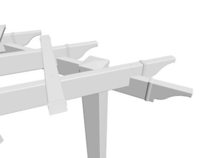 Image showing 4 th Vita 8 x 8ft. Alcove Backyard Pergola