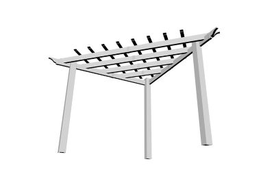 Image showing 6 th Vita 8 x 8ft. Alcove Backyard Pergola