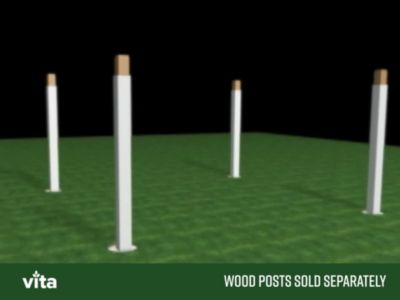 Image showing  12 ft. x 12 ft. Regency Backyard Pergola, White