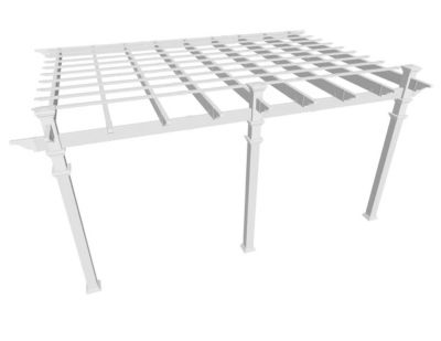 Image showing  12 ft. x 16 ft. Valencia Backyard Pergola