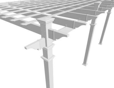 Image showing  12 ft. x 16 ft. Valencia Backyard Pergola