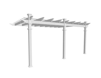 Image showing  12 ft. x 16 ft. Valencia Backyard Pergola