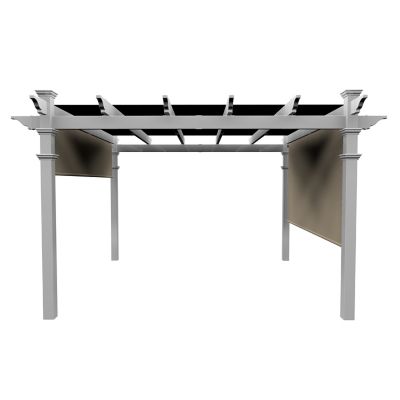 Image showing  144 in. L x 144 in. W x 106 in. H Vinyl Monterey Canopy Pergola, White