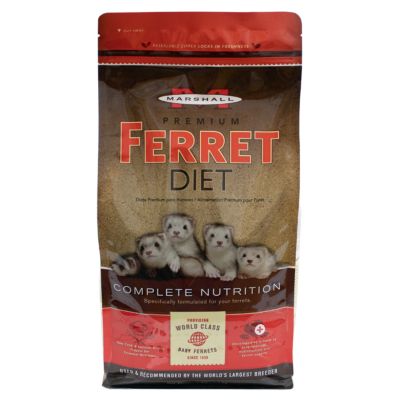 Marshall Premium Diet Pelleted Ferret Food, 4 lb. Bag