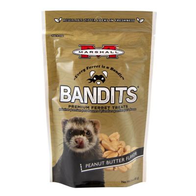 Marshall Bandits Premium Peanut Butter Ferret Treats, 3 oz.