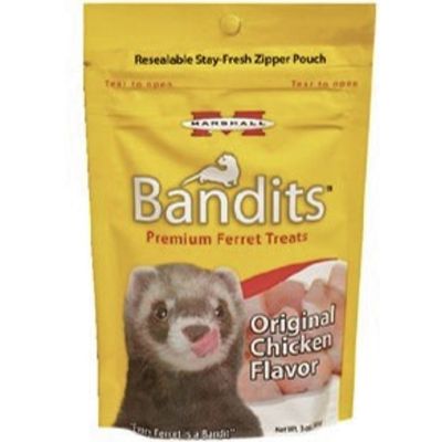 Marshall Bandits Premium Chicken Ferret Treats, 3 oz.