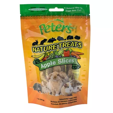 Peter's Nature Apple Slices Small Pet Treats 1 oz. Small Pet Treats