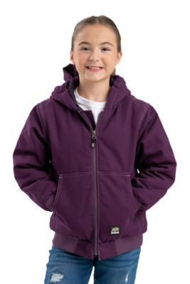 Berne Kids' Softstone Duck Quilt-Lined Hooded Insulated Jacket