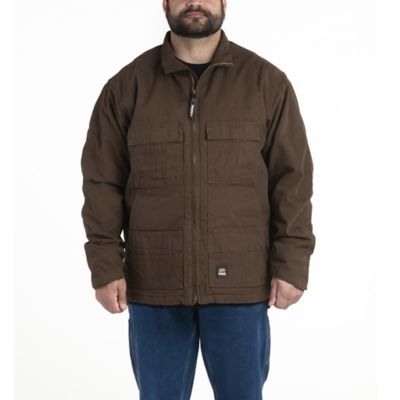 Berne Men's Flex 180 Washed Duck Quilt-Lined Chore Coat