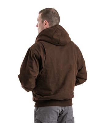 Image showing  Men's Flex 180 Washed Duck Arctic Sherpa-Lined Hooded Jacket, 12 oz. Fabric Size
