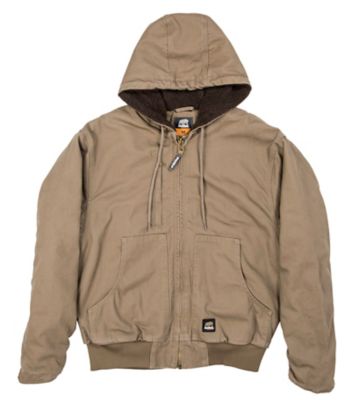 mens sherpa lined hooded jacket