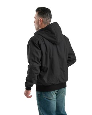 Image showing  Men's Sanded Duck Quilt-Lined Hooded Insulated Jacket