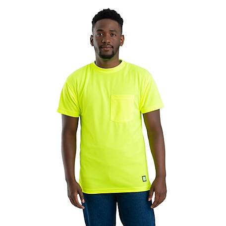 Berne Men's Short-Sleeve Enhanced Visibility Performance Pocket T-Shirt