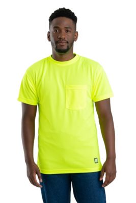 Berne Men's Hi-Vis Performance Short-Sleeve Pocket Work T-Shirt