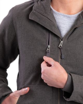 Image showing  Women's Softstone Duck Quilt Flannel-Lined Barn Coat