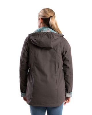 Image showing  Women's Softstone Duck Quilt Flannel-Lined Barn Coat