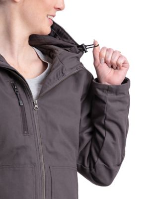 Image showing 5 th Berne Women's Softstone Duck Quilted Hooded Jacket