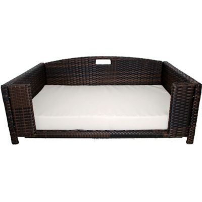 Iconic Pet Rattan Indoor/Outdoor Rectangular Pet Bed