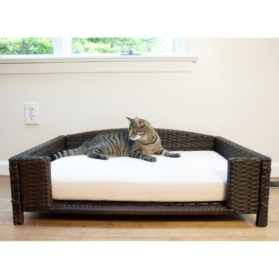 Image showing  Rattan Indoor/Outdoor Rectangular Pet Bed