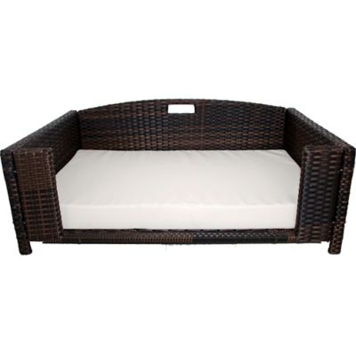 Iconic Pet Rattan Indoor/Outdoor Rectangular Pet Bed