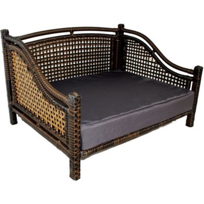 Iconic Pet Maharaja Rattan Indoor/Outdoor Pet Day Bed