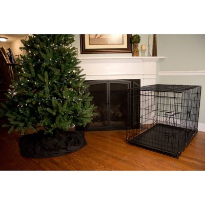 Image showing  2-Door Metal Foldable Pet Training Crate with Divider