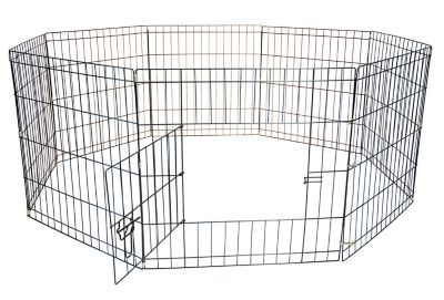 Iconic Pet 8-Panel Portable/Foldable Pet Wire Pen, 24 in. Height