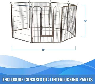 Image showing 5 th Iconic Pet Heavy-Duty Pet Exercise and Training Pen