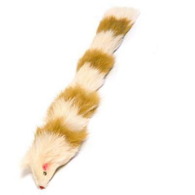 Iconic Pet Multi-Colored Fur Weasel Cat Toy