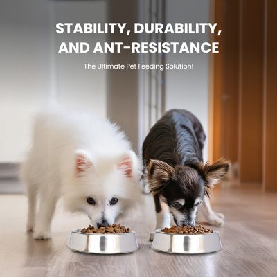 Image showing  Anti-Ant Non-Skid Stainless Steel Pet Bowl for Dog or Cat, 1 Cup, 1 pk.