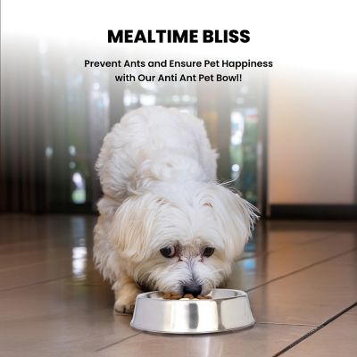 Image showing  Anti-Ant Non-Skid Stainless Steel Pet Bowl for Dog or Cat, 1 Cup, 1 pk.