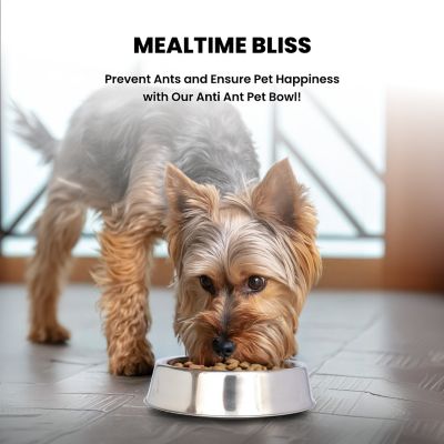Image showing  Anti-Ant Non-Skid Stainless Steel Pet Bowl for Dog or Cat, 2 Cups, 1 pk.