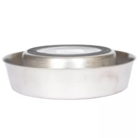 Iconic Pet Anti-Slip Anti-Ant Stainless Steel Dog or Cat Bowl 4 Cups 1 Pack Single Dog Bowls