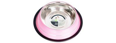 Image showing  Color Splash Stripe Non-Skid Stainless Steel Pet Bowl for Dog or Cat, 1-Pack, 92171