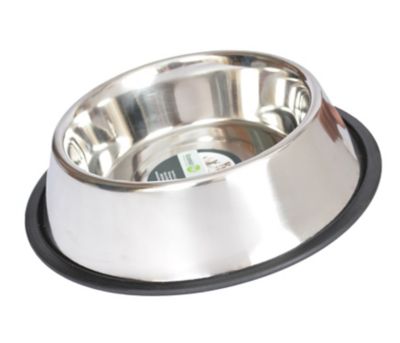 Image showing  Non-Skid Stainless Steel Pet Bowls, 3 Cups, 2 ct.