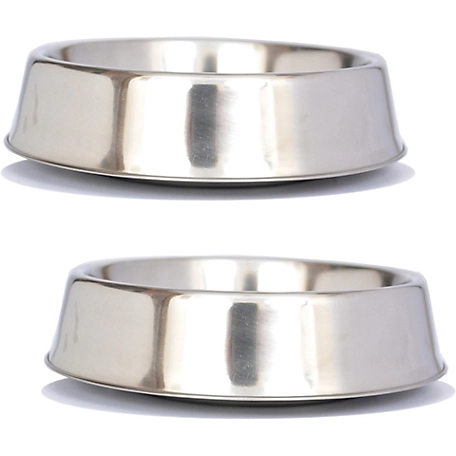 Iconic Pet Anti-Ant Non-Skid Stainless Steel Pet Bowls, 1 Cup Capacity, 2 ct.
