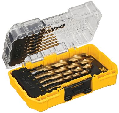 Image showing  14 pc. Titanium Nitride Coated Drill Bit Set