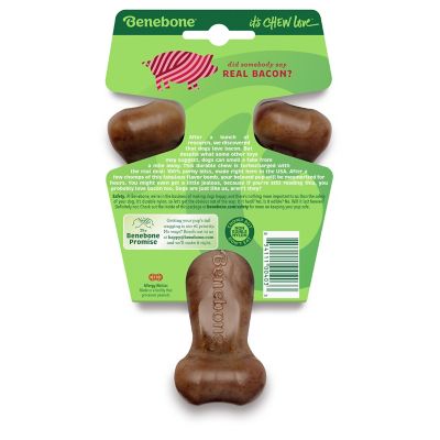 Image showing  Bacon Wishbone Dog Chew Toy, Small