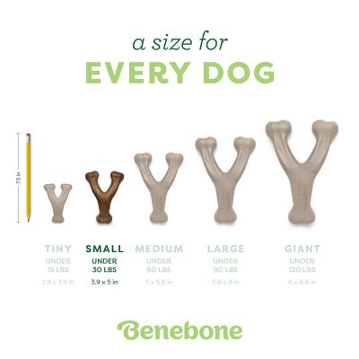 Image showing  Bacon Wishbone Dog Chew Toy, Small