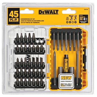 DeWALT 45Pc Screwdriving Set W/Tough Case