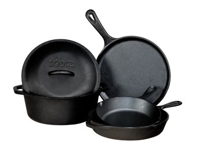 Lodge Cast Iron 5 pc. Cast-Iron Cookware Set