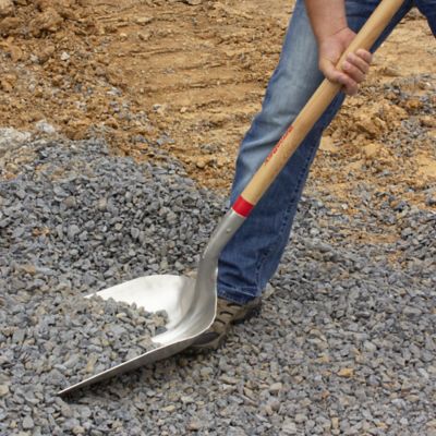 Image showing  48 in. Hardwood Handle #10 Aluminum Scoop