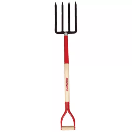 Razor-Back 7.38 in 4-Prong Steel Digging/Digging Fork Rakes & Forks