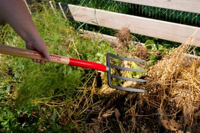 Image showing  7.38 in. Steel 4-Tine Spading/Digging Fork