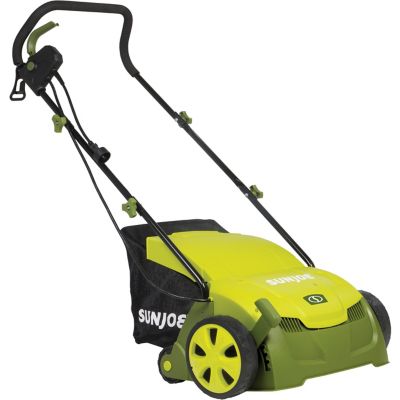 Sun Joe Electric Lawn Dethatcher with Collection Bag, 13 in., 12A, Scarifier