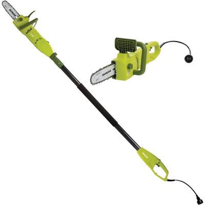 Sun Joe 8 in. Electric 2-in-1 Electric 8A Convertible Pole Chainsaw, Green