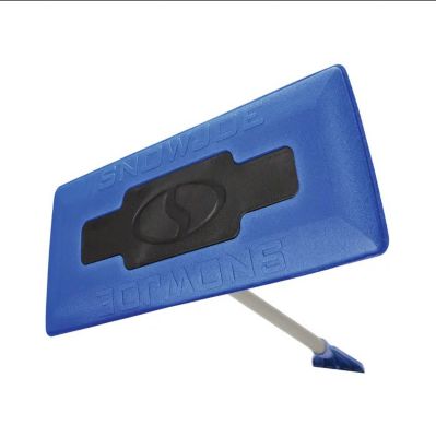 Image showing  2-in-1 Telescoping Snow Broom and Ice Scraper, 18 in. Foam Head, Blue